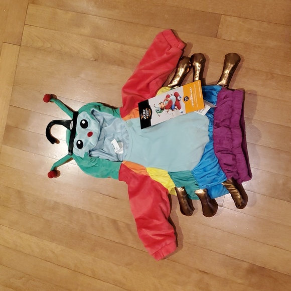 Baby HYDE and EEK! Plush Rainbow CATERPILLAR Costume Size 0/6 6/12 12/18 Mo NWT - Picture 3 of 5